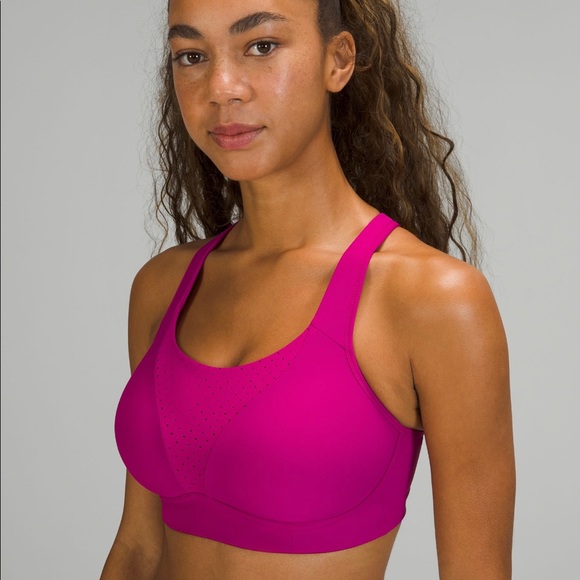Lululemon Run Times Bra Ripened Raspberry (RIPR) Size 38DD NWT *Adjustable* - Picture 2 of 16